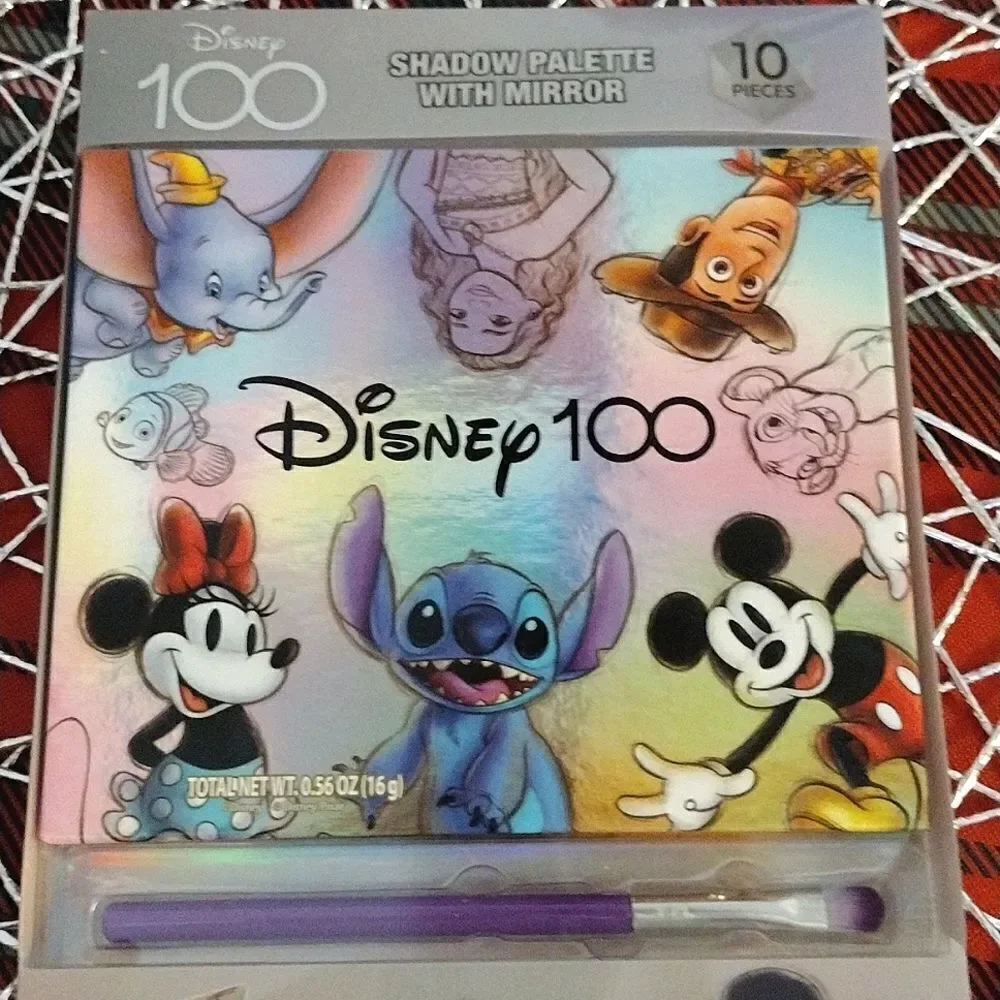 Disney 100 Eye Shadow‎ Palette with Mirror and Brush NWT